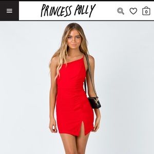 Princess polly BRAND NEW red mini dress